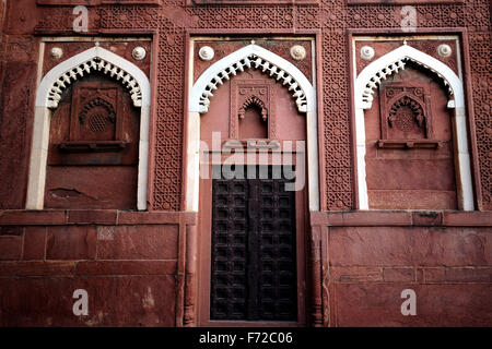 Intérieur du fort Agra, uttar pradesh, inde, asie Banque D'Images