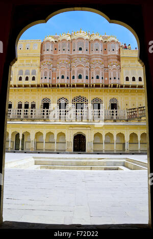 Hawa Mahal, Jaipur, Rajasthan, Inde, Asie Banque D'Images