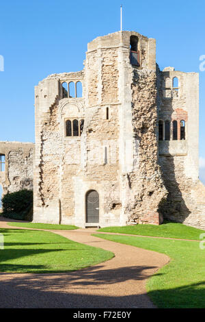 Une partie de la demeure du château de Newark, à Newark on Trent, Lancashire, England, UK Banque D'Images