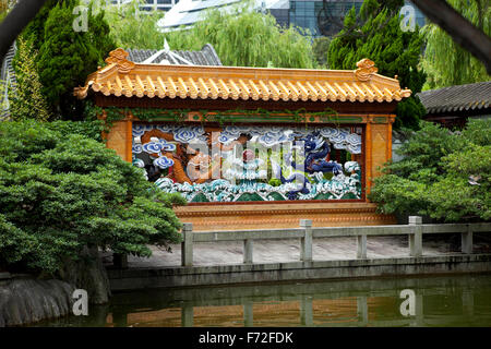 Chinese Garden of Friendship, Chinese Gardens, Darling Harbour, Sydney, Nouvelle-Galles du Sud, Nouvelle-Galles du Sud, Australie Banque D'Images