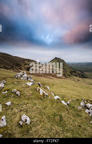 Paysage magnifique de Chrome Hill et Parkhouse Hill Dragon est de retour dans la région de Peak District UK Banque D'Images