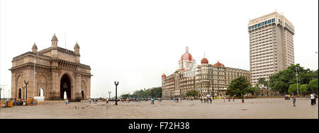 Porte de l'Inde, Hôtel Taj Mahal, Hôtel Tal Palace, Apollo Binder, Colaba, Bombay, Mumbai, Maharashtra, Inde, Asie Banque D'Images