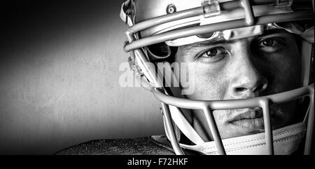 Image composite de close-up portrait of boy sportsman Banque D'Images