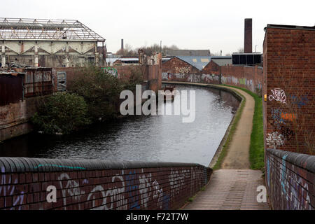 Boucle de Soho, le BCN canal Old Main Line, Birmingham, UK Banque D'Images