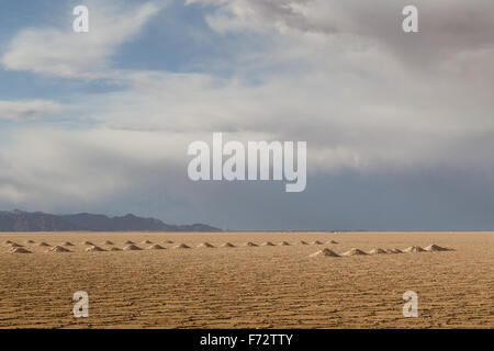 Photographie de la saline Salinas Grandes, dans le nord-ouest de l'Argentine. Banque D'Images