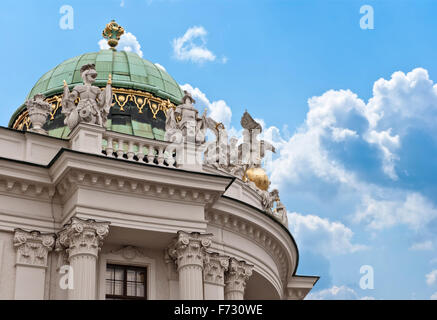 Vienne, Autriche. La Hofburg vu de Michaelerplatz, Habsburg Empire Landmark en Vienn Banque D'Images