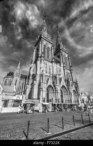 La cathédrale de Lujan. L'état de Buenos Aires, Argentine. Banque D'Images