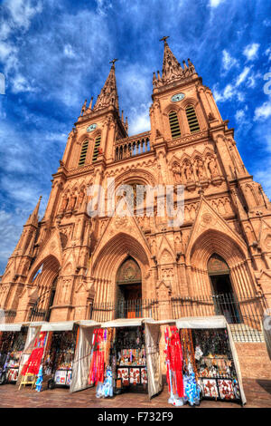 La cathédrale de Lujan. L'état de Buenos Aires, Argentine. Banque D'Images