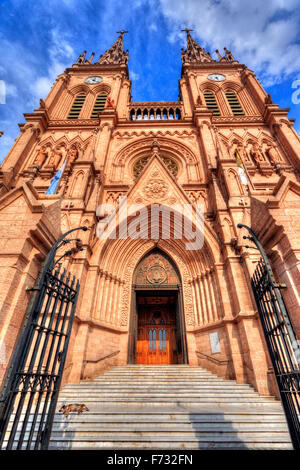 La cathédrale de Lujan. L'état de Buenos Aires, Argentine. Banque D'Images