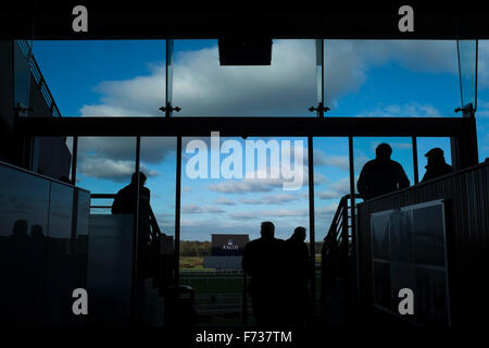 À Racegoers raceday Ascot,21 novembre 2016. Banque D'Images