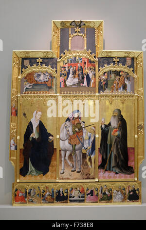 Goncal Peris Sarria, retable, Musée des beaux-arts de Valence, Valence, Espagne Banque D'Images