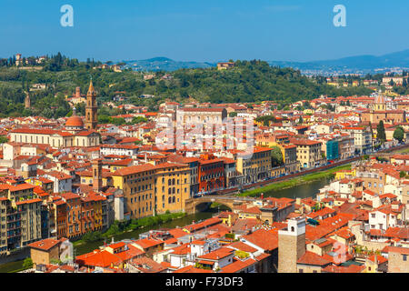 L'Oltrarno et Santo Spirito à Florence, Italie Banque D'Images