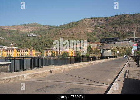 Pont, dasve lavasa, lac, Pune, Maharashtra, Inde, Asie Banque D'Images