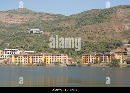 Dasve lavasa, lac, Pune, Maharashtra, Inde, Asie Banque D'Images