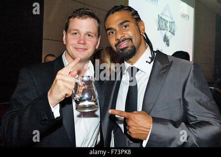 Photos de fichier. Londres, Royaume-Uni. 06Th oct, 2011. David Haye à la charité boodles boxe dans Londres le 1.10.11 crédit : Philip berryman/Alamy live news Banque D'Images