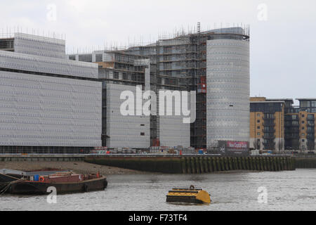 Nouvelle capitale de la construction du quai, Greenwich London Banque D'Images