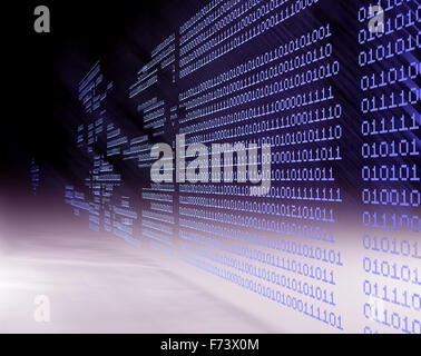 Binary background concept  illustration Banque D'Images
