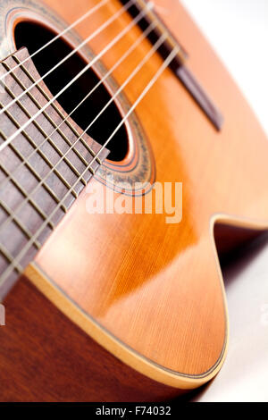 Close up image of Spanish Guitar with copy space Banque D'Images