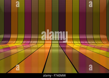 Abstract colorful background d'intérieur 3D Banque D'Images