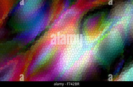 Abstract Colorful Effet mosaïque Illustration Banque D'Images