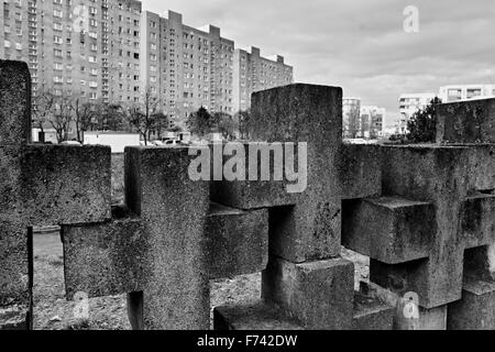 Monuments cimetière de Zaspa Héros. Victimes du nazisme et de la Seconde Guerre mondiale. Banque D'Images