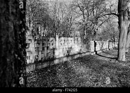 Monuments cimetière de Zaspa Héros. Victimes du nazisme et de la Seconde Guerre mondiale. Banque D'Images