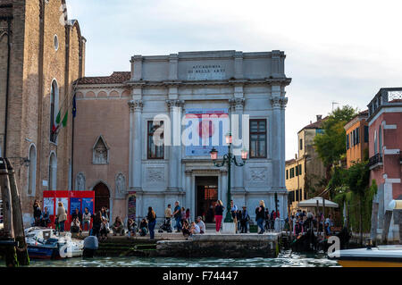 Galerie d'art de l'Accademia à Venise, Italie. Façade entrée principale Banque D'Images