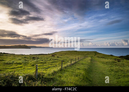 Beau lever de soleil sur la baie de Mupe paysage sur matin d'été Banque D'Images