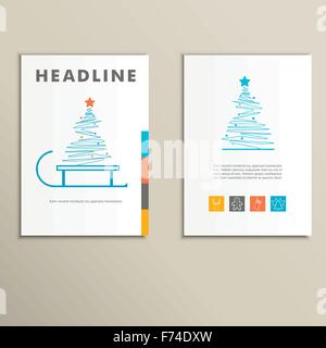 Ensemble de modèles de Noël Illustration de Vecteur