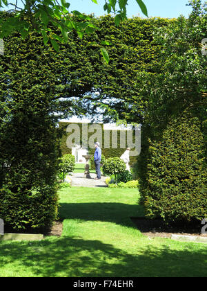 Le jardin clos à Glenarm Castle, en Irlande du Nord. Banque D'Images