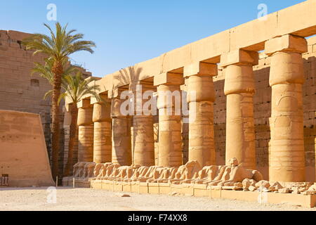 Egypte - Temple de Karnak Banque D'Images