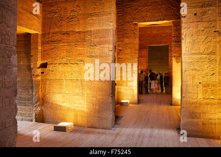 Egypte - l'île de Philae, le Temple d'Isis, l'UNESCO Banque D'Images