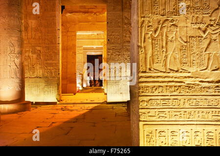 Égypte - Kom Ombo, Temple de Sobek Banque D'Images