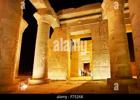 Égypte - Kom Ombo, Temple de Sobek Banque D'Images