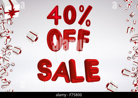 Image composite de ballons vente d'orthographe Banque D'Images