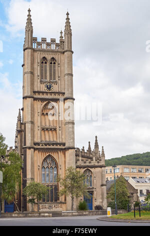 L'église paroissiale de St Mary The Virgin à Bath, Somerset, Angleterre Royaume-Uni UK Banque D'Images