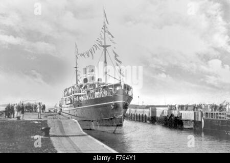 Bombay Port, Ballard Estate, Bombay, Mumbai, Maharashtra, Inde, Asie, ancienne image du 1900 Banque D'Images