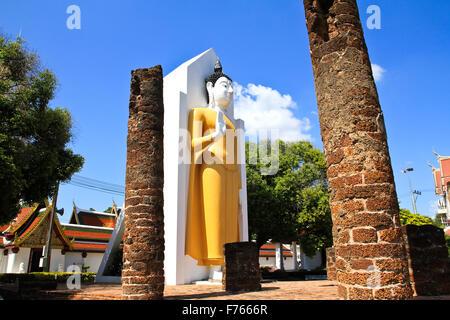 Wat Phra Sri Rattana Mahathat Temple, Phitsanulok , Thaïlande Banque D'Images