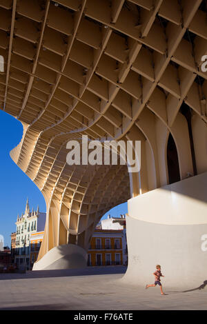 Metropol Parasol,sur la Plaza de la Encarnación, Sevilla, Andalousie, Espagne Banque D'Images