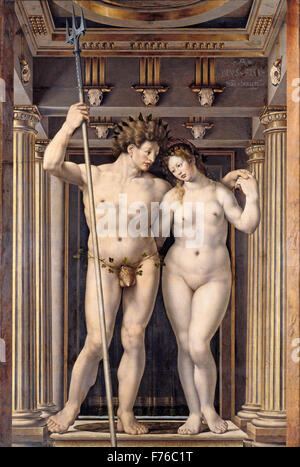 Jan Gossaert - Neptune et Amphitrite Banque D'Images