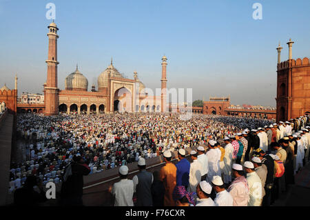 Jama Masjid, Delhi, Inde, Asie Banque D'Images