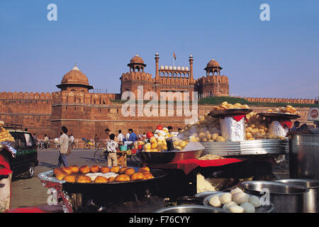 Fort Rouge, Delhi, Inde, Asie Banque D'Images