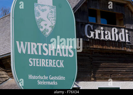 Gastronomie Steirereck Pogusch, Styrie, Autriche, Pogusch Banque D'Images