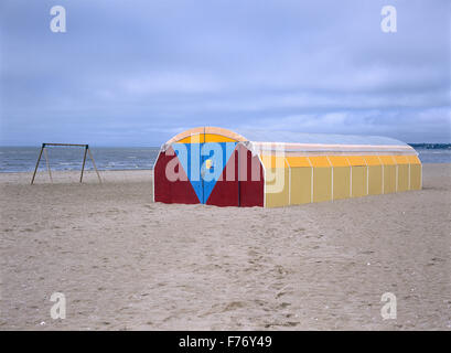 Aire de jeux sur la plage Banque D'Images