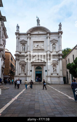 Chiesa di San Rocco à Venise, Italie église. l'extérieur extérieur façade. Banque D'Images