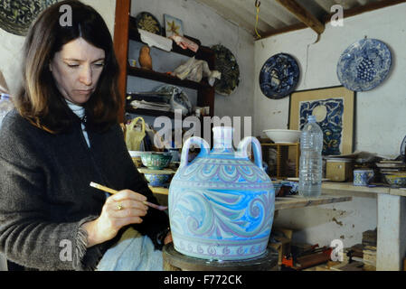 Les porches de poterie. Algarve. Le Portugal. L'Europe Banque D'Images