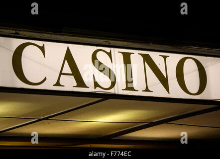 Markennamen : "Casino", Chamonix, Frankrfeich. Banque D'Images