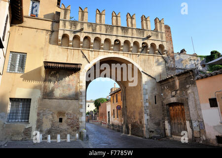 Porta Settimiana, Trastevere, Rome, Italie Banque D'Images