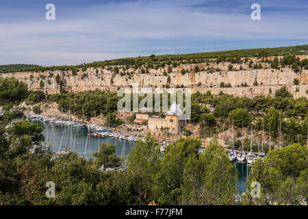 Calanque de Port Miou, Cassis , Côte d Azur, France Banque D'Images