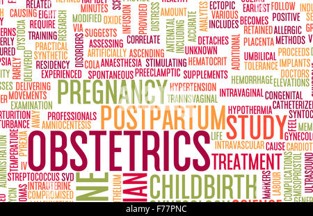 L'obstétrique ou l'obstétricien Domaine médical comme de l'art spécialisés Banque D'Images